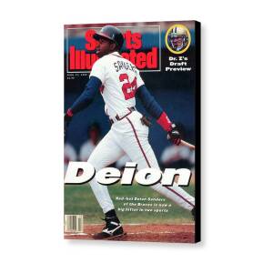 Atlanta Braves Deion Sanders... Sports Illustrated Cover Canvas Print by Sports Illustrated Atlanta Braves Deion Sanders... Sports Illustrated Cover Canvas Print by Sports Illustrated