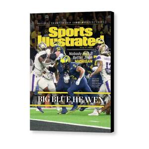 University of Michigan, 2024 College Football National Championship Issue Cover Canvas Print by Sports Illustrated University of Michigan, 2024 College Football National Championship Issue Cover Canvas Print by Sports Illustrated