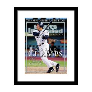 Florida Marlins Pudge Rodriguez, 2003 World Champions Sports Illustrated Cover Framed Print by Sports Illustrated Florida Marlins Pudge Rodriguez, 2003 World Champions Sports Illustrated Cover Framed Print by Sports Illustrated