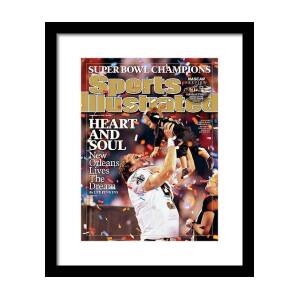 New Orleans Saints Qb Drew Brees, Super Bowl Xliv Sports Illustrated Cover Framed Print by Sports Illustrated New Orleans Saints Qb Drew Brees, Super Bowl Xliv Sports Illustrated Cover Framed Print by Sports Illustrated
