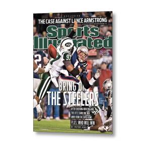 Divisional Playoffs - New York Jets V New England Patriots Sports Illustrated Cover Metal Print by Sports Illustrated Divisional Playoffs - New York Jets V New England Patriots Sports Illustrated Cover Metal Print by Sports Illustrated