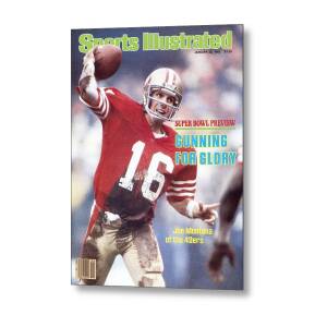 San Francisco 49ers Qb Joe Montana... Sports Illustrated Cover Metal Poster by Sports Illustrated