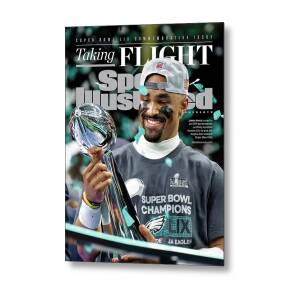 Philadelphia Eagles Super Bowl LIX Championship Cover Featuring Jalen Hurts Metal Poster by Sports Illustrated