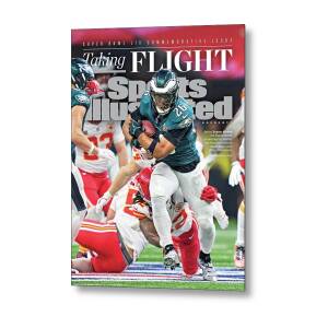 Philadelphia Eagles Super Bowl LIX Championship Cover Featuring Saquon Barkley Metal Poster by Sports Illustrated