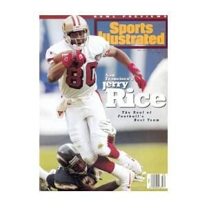 San Francisco 49ers Jerry Rice... Sports Illustrated Cover Poster by Sports Illustrated