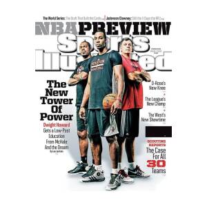 The New Tower Of Power 2013-14 Nba Basketball Preview Issue Sports Illustrated Cover Art Print by Sports Illustrated