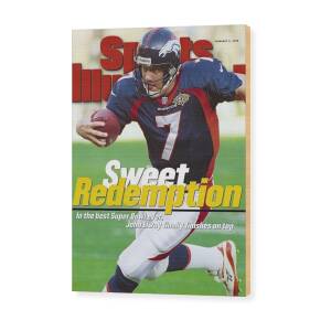 Denver Broncos Qb John Elway, Super Bowl Xxxii Sports Illustrated Cover #1 Wood Print by Sports Illustrated