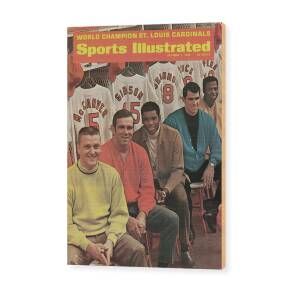 St. Louis Cardinals, 1968 World Series Champions Sports Illustrated Cover #1 Wood Print by Sports Illustrated