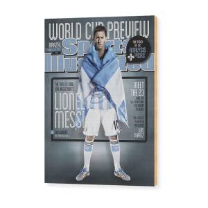 Argentina Lionel Messi, 2014 Fifa World Cup Preview Issue Sports Illustrated Cover Wood Print by Sports Illustrated Argentina Lionel Messi, 2014 Fifa World Cup Preview Issue Sports Illustrated Cover Wood Print by Sports Illustrated