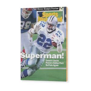 Dallas Cowboys Emmitt Smith, Super Bowl Xxviii Sports Illustrated Cover Wood Print by Sports Illustrated Dallas Cowboys Emmitt Smith, Super Bowl Xxviii Sports Illustrated Cover Wood Print by Sports Illustrated