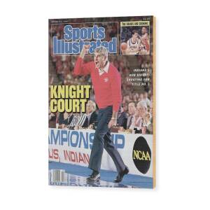 Indiana University Coach Bob Knight, 1987 Ncaa Midwest Sports Illustrated Cover Wood Print by Sports Illustrated Indiana University Coach Bob Knight, 1987 Ncaa Midwest Sports Illustrated Cover Wood Print by Sports Illustrated
