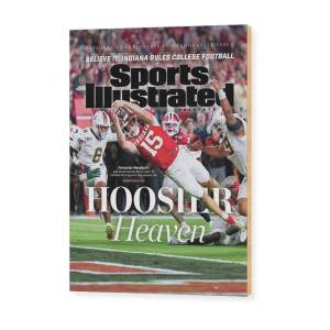 Indiana University, 2026 College Football Playoffs National Championship Commemorative Issue Cover Wood Print by Sports Illustrated