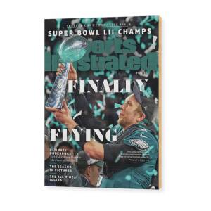 Philadelphia Eagles, Super Bowl LII Champions Commemorative Issue Cover Wood Print by Sports Illustrated