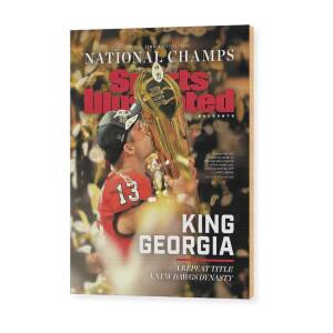 University of Georgia, 2023 NCAA Football Championship Commemorative Issue Cover Wood Print by Sports Illustrated
