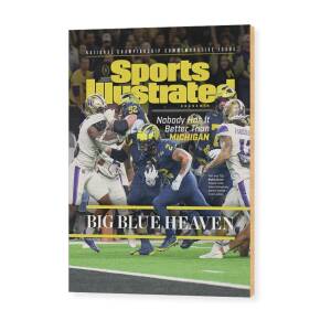 University of Michigan, 2024 College Football National Championship Issue Cover Wood Print by Sports Illustrated